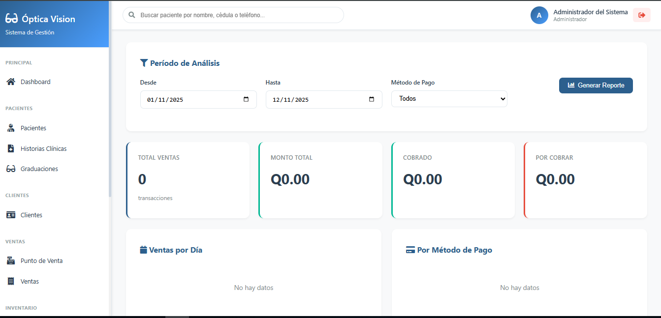 Historial de Ventas y Reportes